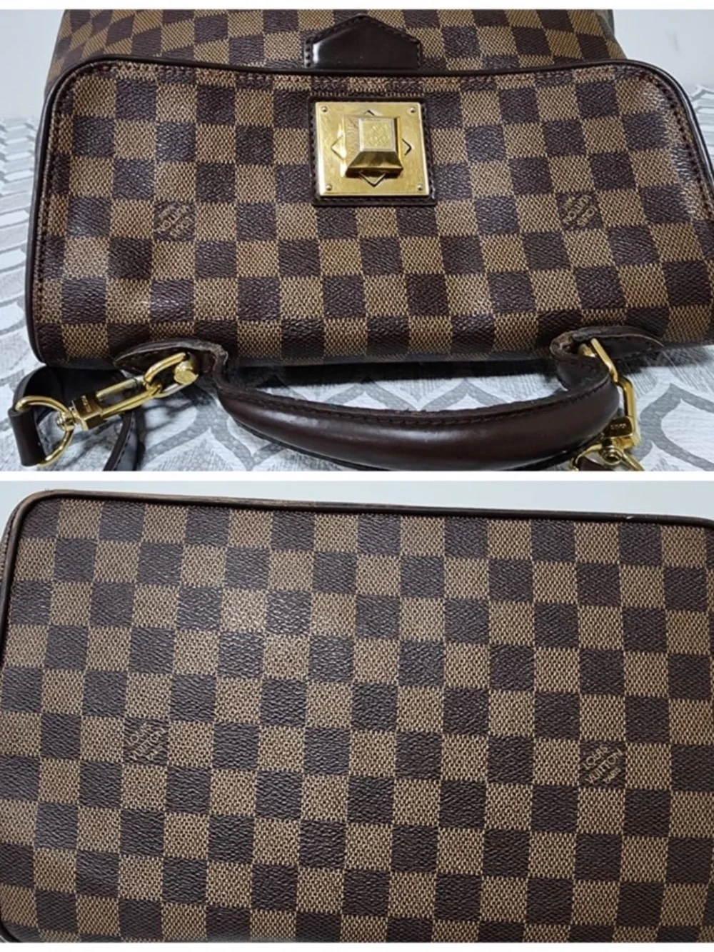 Authentic Louis Vuitton Damier Canvas Bergamo MM Bag